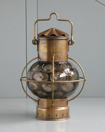 Anchor lamp, Ships cabin light - Met Muurbeugel - Messing,