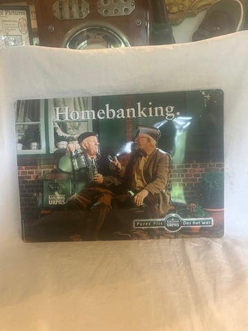 Karlsberg urpils - Reclamebord - blik