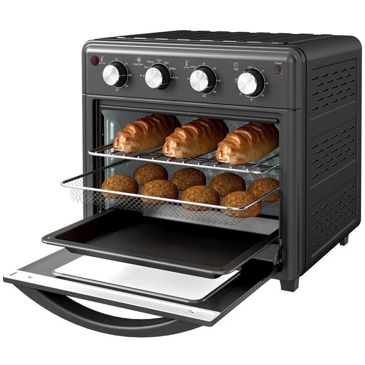 TRUUSK Mini Oven met Convectie - 30L - Bakplaat en Grillroos, Witgoed en Apparatuur, Waterkokers, Nieuw, Verzenden