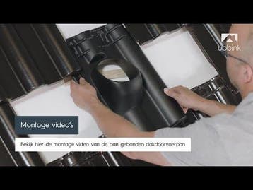 Ubbink Dakdoorvoerpan Mulden Vlak 131 - 1-pans G Zwart, Doe-het-zelf en Verbouw, Overige Doe-het-zelf en Verbouw, Verzenden, Nieuw