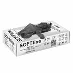 SOFT line Nitril handschoenen - zwart- 100 stuks, Verzenden, Nieuw