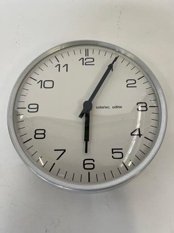Wandklok - Solari - Aluminium - 1970-1980