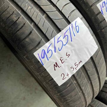 2 x Michelin Energy Saver 195-55-16 Zomerbanden 5,5mm, Auto-onderdelen, Banden en Velgen, Gebruikt, 16 inch, Ophalen of Verzenden