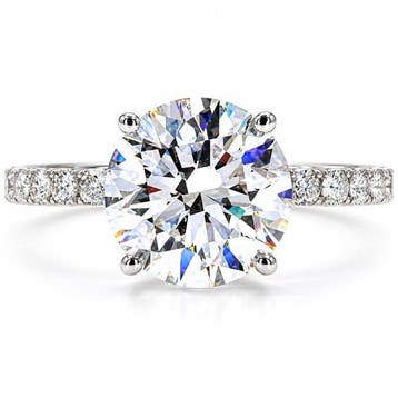 Zonder minimumprijs - Ring - 18 karaat Witgoud - 2.51ct. tw., Sieraden, Tassen en Uiterlijk, Nieuw