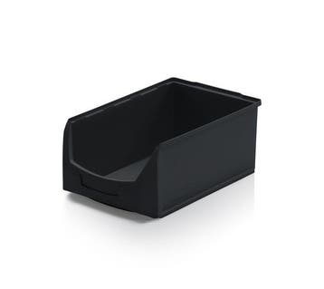 Magazijnbak, 500x310x200 mm, zwart kunststof, nieuw, Ophalen of Verzenden