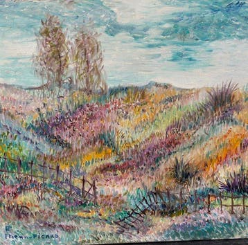 Étienne Picard (1935-1995) - Les Dunes fleuries (vendu sans