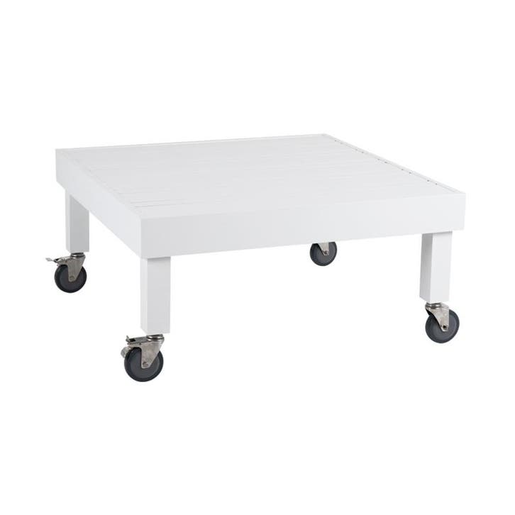 *WOONWINKEL* Brafab Ambon Lage Tuintafel Aluminium Wit, Tuin en Terras, Tuinsets en Loungesets, Nieuw, Verzenden
