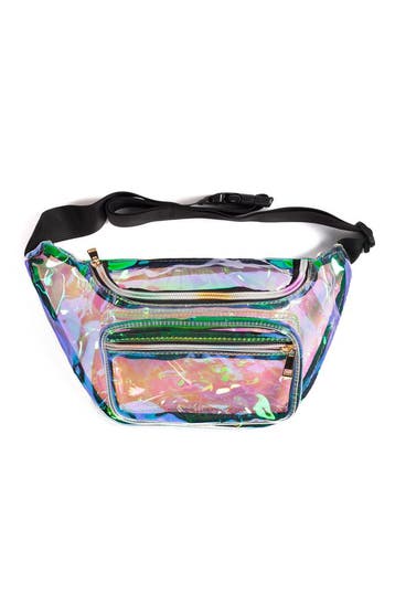 KIMU® Transparante Iridescent Heuptas Rechthoekig Voorvakje, Ophalen of Verzenden, Nieuw, Overige kleuren, Overige typen