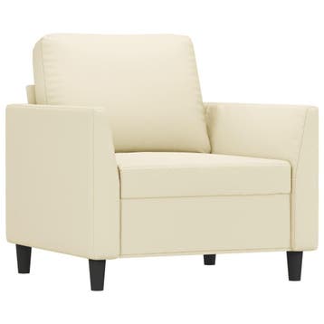 Moderne stoel creme | Laatste Stuk! | Retourdeal, Huis en Inrichting, Gebruikt, 75 tot 100 cm, Ophalen of Verzenden, 75 tot 100 cm