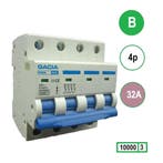 Gacia installatieautomaat 4 polig B32 10KA - PB8H-4B32, Doe-het-zelf en Verbouw, Elektra en Kabels, Ophalen of Verzenden, Nieuw