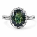 Zonder minimumprijs - Ring Platina - 2.85ct. tw. Saffier -, Sieraden, Tassen en Uiterlijk, Ringen, Nieuw