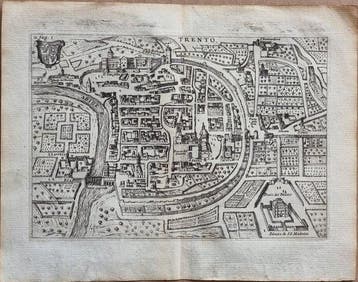 Italië - Trento; Francesco Scoto (1548/ 1622) - veduta, Nieuw