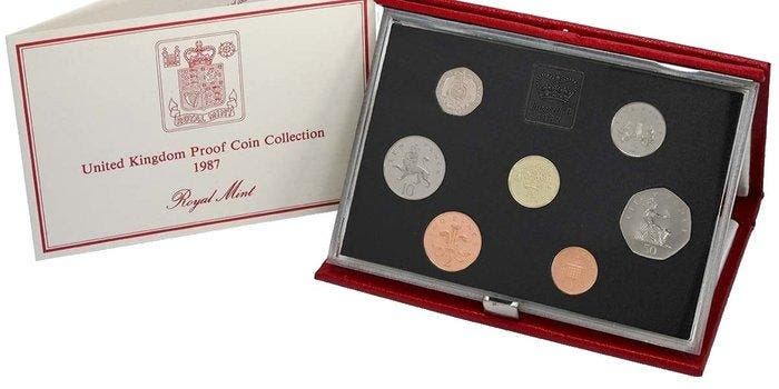 Verenigd Koninkrijk. Proof Set 1987 (Zonder minimumprijs), Postzegels en Munten, Munten | Europa | Niet-Euromunten