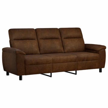 vidaXL Bank Nep Suede Leer, Verzenden, Nieuw