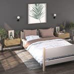 vidaXL Nachtkastjes 2 st wandgemonteerd sonoma eikenkleurig, Minder dan 45 cm, Verzenden, Nieuw, Minder dan 55 cm