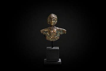 Replica van een oude Romein Brons Borstbeeld van een vrouw