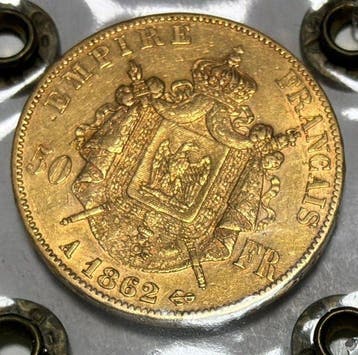 Frankrijk. Napoléon III. 50 Francs 1862-A, Paris