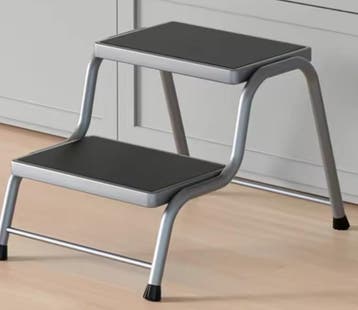 2-Traps Metalen Opstapkruk – Antislip, Sterk & Multifunction, Verzenden, Nieuw
