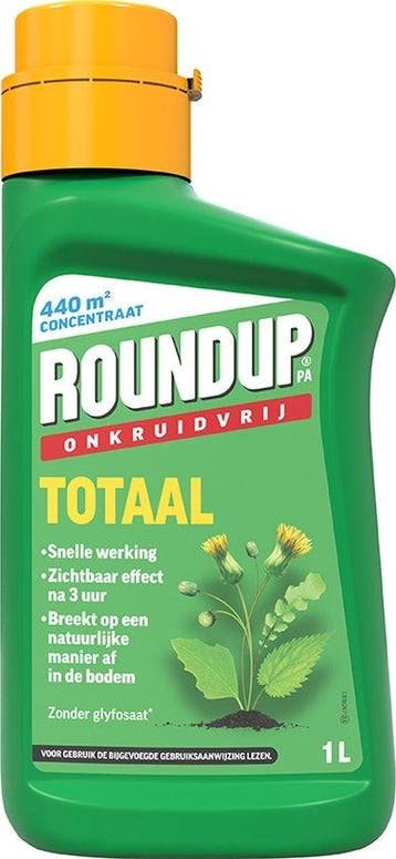 ROUNDUP Totaal Onkruidvrij Concentraat - 1L voor 440m², Verzenden, Nieuw