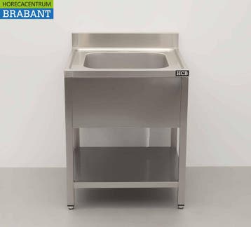 HCB RVS Spoeltafel Spoelbak Premium-line 70 x 70 cm Gelast, Ophalen of Verzenden, Nieuw in verpakking