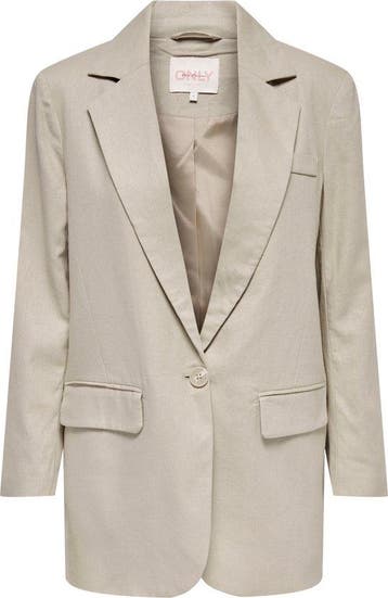 ONLY blazer maat xs ONLCARO-LANA L/S OVS LIN BLAZER TLR NOOS, Kleding | Dames, Verzenden, Nieuw