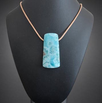 Hanger van Larimar uit de Dominicaanse Republiek. Prachtig