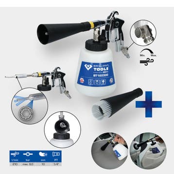 Brilliant Tools Tornado Auto Reinigingspistool Set, Verzenden, Nieuw