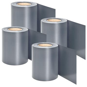 PVC Privacystrips - 4 stuks - Lichtgrijs, Verzenden, Nieuw
