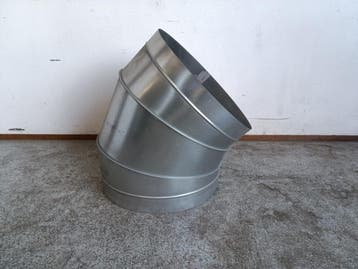 Spiro bocht - Ø 630 mm - 45° graden, Gebruikt
