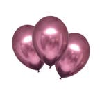 Chrome Ballonnen Flamingo Roze Luxe - 6 Stuks, Ophalen of Verzenden, Nieuw