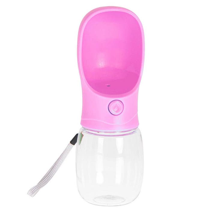 Honden Drinkfles On The Go met Drinkcup 350 ml Roze –, Dieren en Toebehoren, Overige Dieren-accessoires, Ophalen of Verzenden