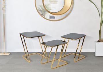 TAFEL EENVOUDIGE SET 3 STUKS CM, Ophalen of Verzenden, Nieuw
