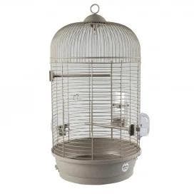 Vogelkooi Duvo Mocha Julia Mokka – Ronde Parkietenkooi 34., Dieren en Toebehoren, Verzenden, Nieuw, Overige materialen, Vogelkooi