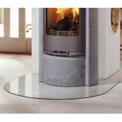 Vloerplaat halfrond 80*80cm glas 8mm, Huis en Inrichting, Ophalen of Verzenden, Nieuw