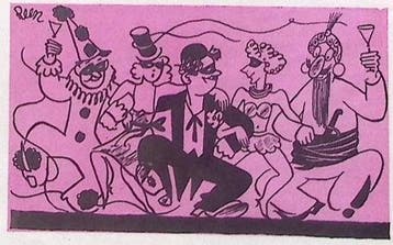 Spotprent over een carnaval nummer van de Notenkraker, Verzenden