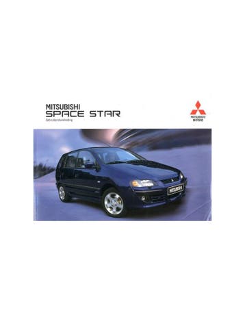 2003 MITSUBISHI SPACE STAR INSTRUCTIEBOEKJE NEDERLANDS