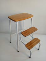 Brabantia - Trapje - Staal, Hout - Vintage- Iconisch ontwerp