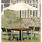 Parasol Creme Rond 3 meter Ø, Verzenden, Nieuw in verpakking