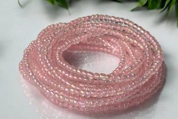 Waist Beads / Afrikaanse Heupketting - EFE- Roze (elastisch), Sieraden, Tassen en Uiterlijk, Kettingen, Ophalen of Verzenden, Nieuw