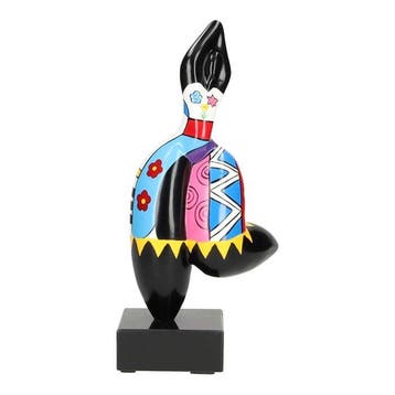 Beeldje - Pop Art Ballerina - Hars, fiberglass, Marmer