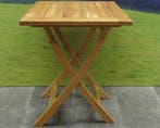 Klaptafel 60 cm vierkant teak, Ophalen of Verzenden, Nieuw, Teakhout
