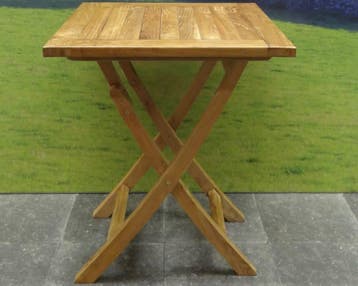 Klaptafel 60 cm vierkant teak, Ophalen of Verzenden, Nieuw, Teakhout