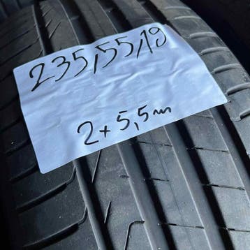 2 x Pirelli 235-55-19 Zomerbanden 5,5mm, 19 inch, Gebruikt, Ophalen of Verzenden, 235 mm