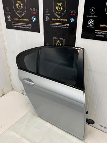 Portier 4-deurs rechts achter  BMW 5-serie 2015 grijs A83, Auto-onderdelen, Gebruikt, Achter, BMW, Deur