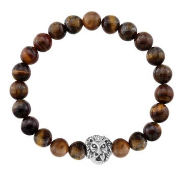 Fako Bijoux - Buddha Armband - Leeuw - Tijgeroog -, Verzenden, Nieuw