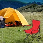 Campingstoel Opvouwbaar 50x50x80 cm Bekerhouder 130 kg, Verzenden, Nieuw