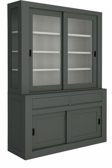 Buffetkast  ijzergrijs Petten 160cm, Ophalen of Verzenden, Nieuw