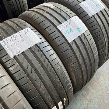 2 x Continental SportContact 5 235-50-18 Zomerbanden 6mm, 18 inch, Gebruikt, Ophalen of Verzenden, 235 mm