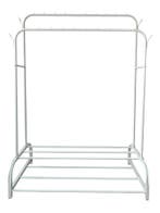 Kledingrek | Metaal met coating | 110x55x160cm | Wit, Verzenden, Nieuw