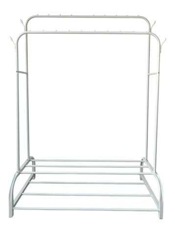 Kledingrek | Metaal met coating | 110x55x160cm | Wit, Verzenden, Nieuw